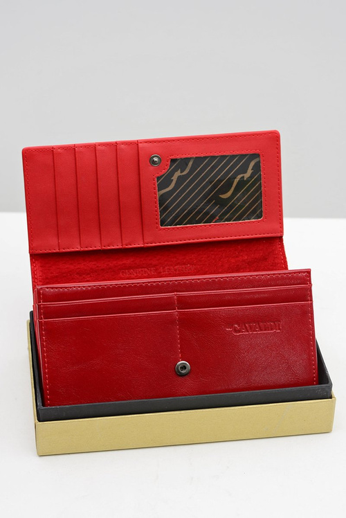 Великий жіночий червоний гаманець