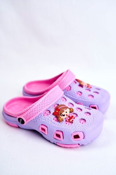 Дитяче взуття Слайди Crocs Violet Girl