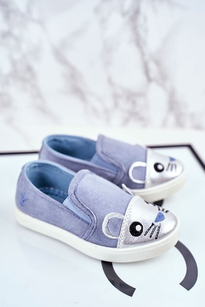 Дитяче взуття Кросівки слипони з цукерками Mouse Blue