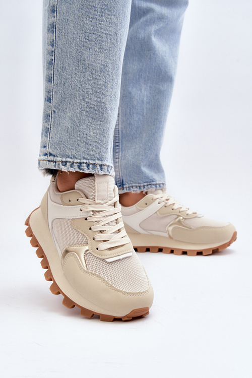 Жіночі бежеві спортивні кросівки Ralita