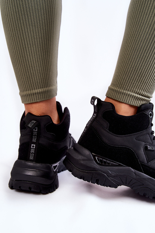 Жіноче високе спортивне взуття Memory Foam System Big Star KK274356 Чорний