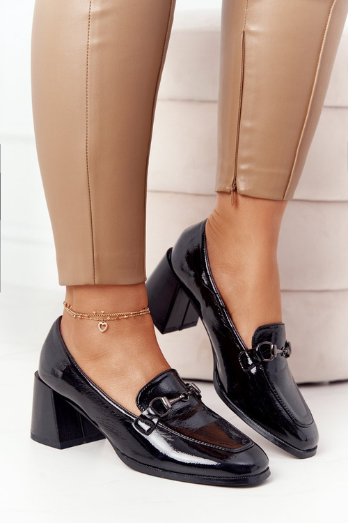 Елегантні туфлі на каблуці S.Barski Premium A17 Чорні