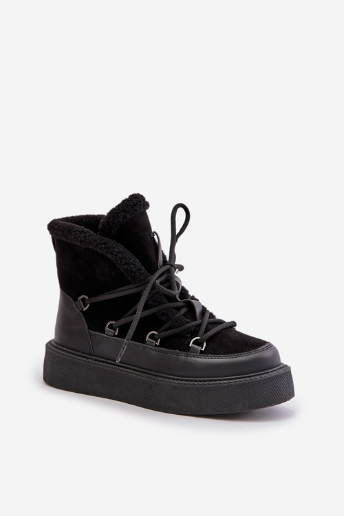 Чорні черевики на платформі Tamidra