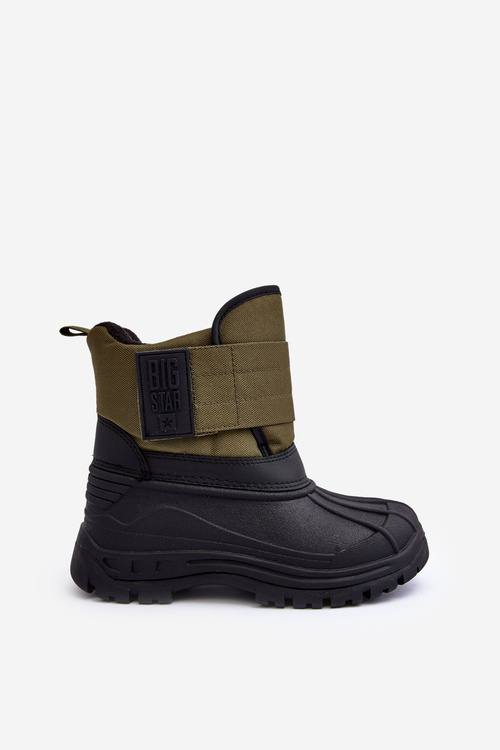 Дитячі черевики з флісовою підкладкою хакі MM374123
