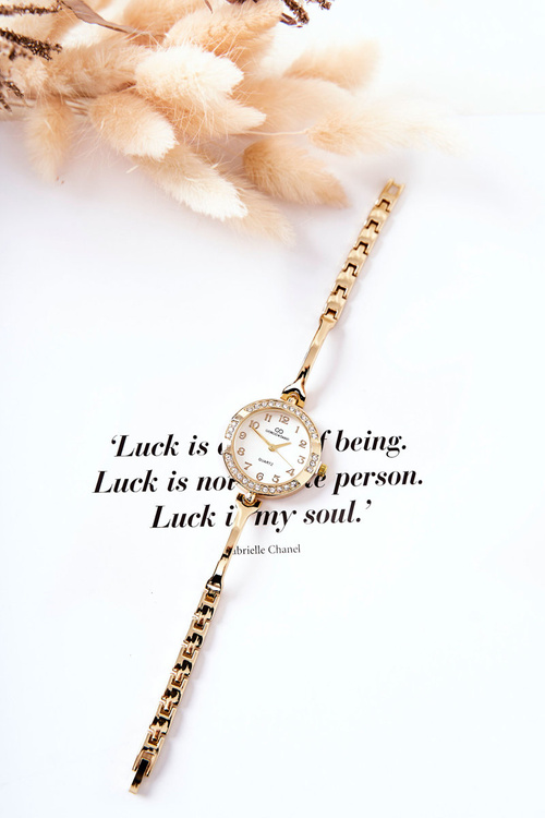 Жіночий годинник Giorgio&Dario з золотими цирконами