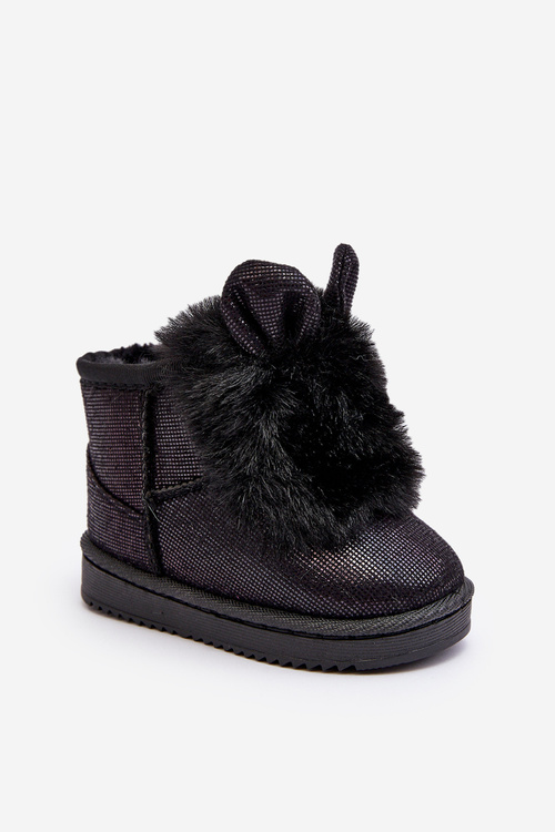 Дитячі снігові черевики з вушками Black Betty