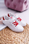 Дитячі кросівки на липучці Big Star DD374106 біло-червоні