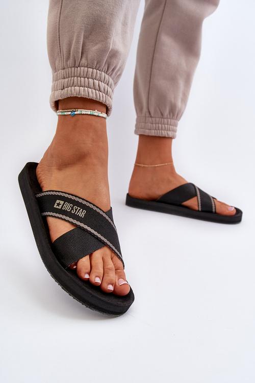 Жіночі шльопанці Big Star NN274A059 чорні