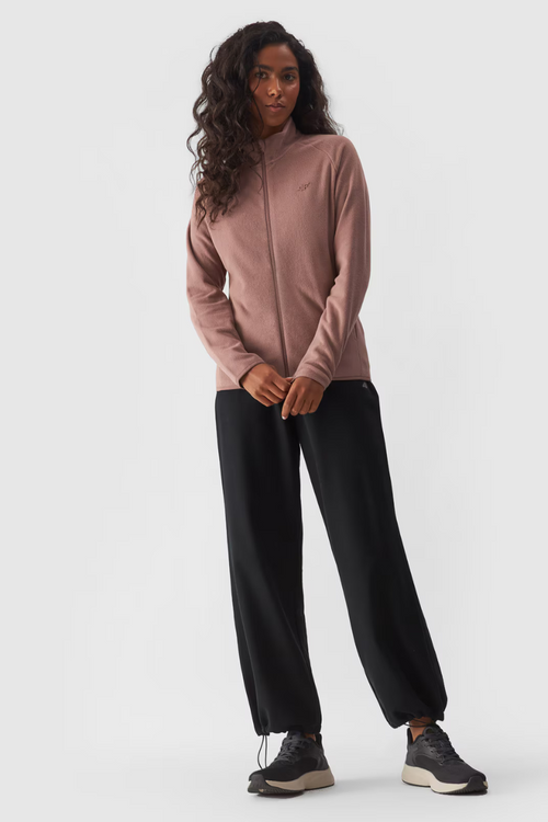 Жіночий звичайний фліс з коміром 4F бежевий 4FWMM00TFLEF294-83S