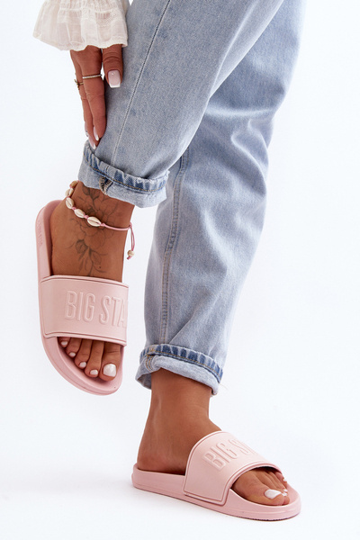 Жіночі поролонові тапочки Big Star MM274718 Рожеві