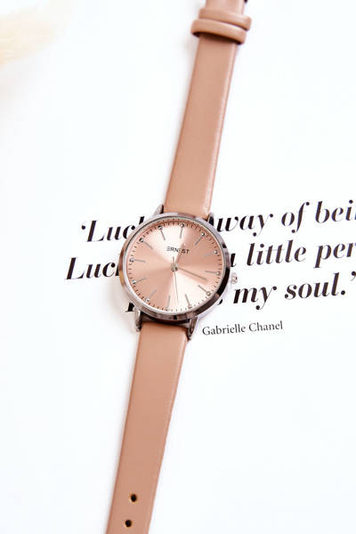 Жіночий аналоговий годинник Ernest Beige без нікелю