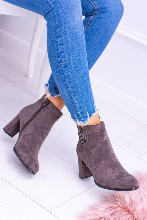 Чоботи на шпильці Sergio Leone Coffee Suede Valentia