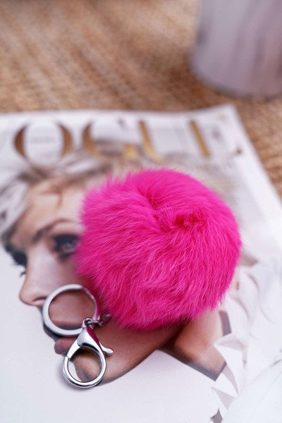 Великий брелок для сумки, кулон кольору фуксії