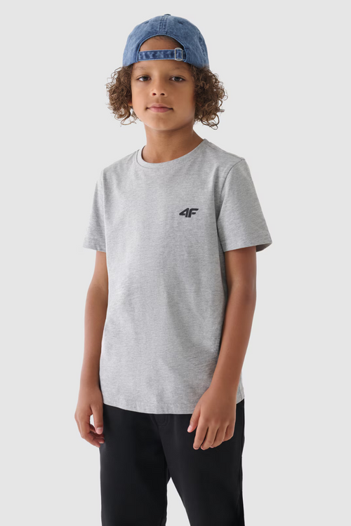 Футболка для хлопчиків Smooth Cotton Grey 4F 4FJWMM00TTSHM1626-25S