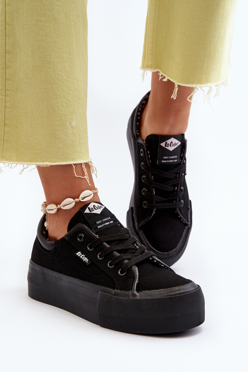 Жіночі кросівки на платформі Lee Cooper LCW-24-31-2180 Чорні