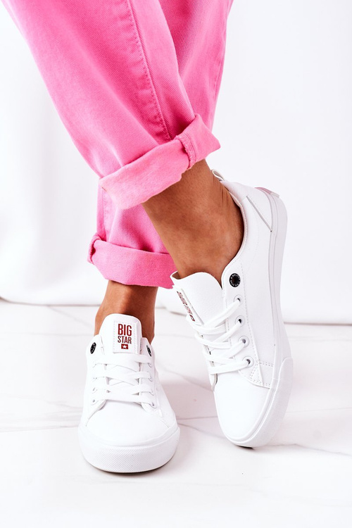 Жіночі шкіряні кросівки BIG STAR GG274160 Білі
