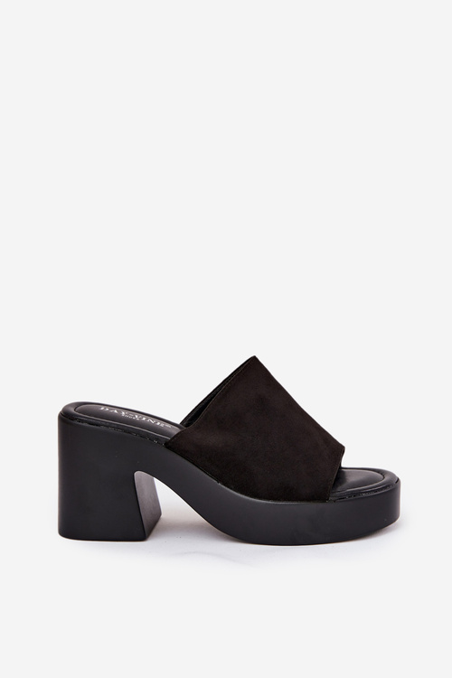 Жіночі Сандалі На Каблуку І Платформі Чорні Omeisa