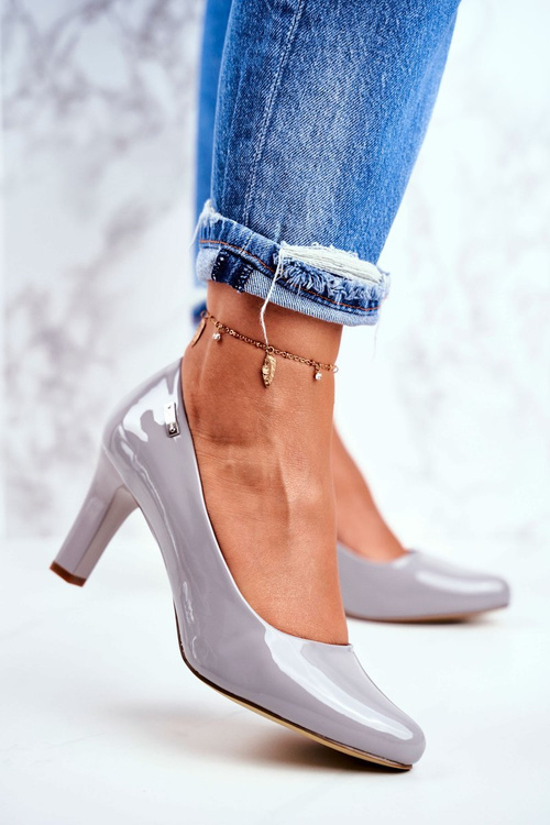 Жіночі човники Sergio Leone Grey Lacquered Orsola