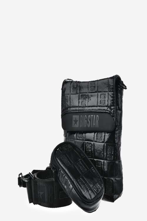 Сумочка з ламінованої екошкіри Big Star OO574144 Чорна