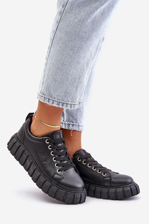 Теплі жіночі кросівки Big Star MM274618 Чорні