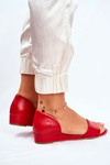 Жіночі босоніжки Maciejka Leather Red 1971 Nomara