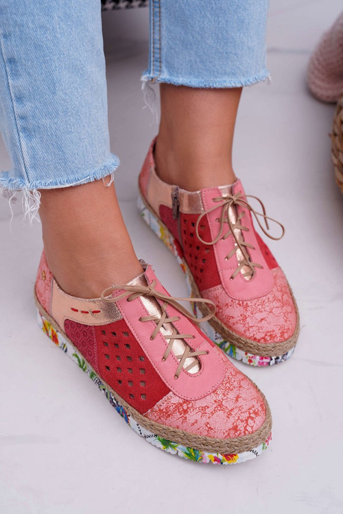 Жіночі шкіряні півчобітки Maciejka Coral 03339-18