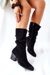 Жіночі високі чоботи Suede Black Ranafast