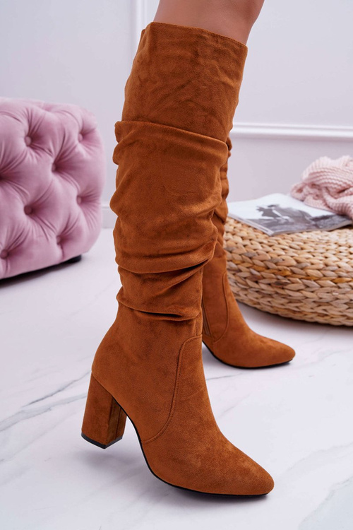 Жіночі чоботи Suede Camel Bemma