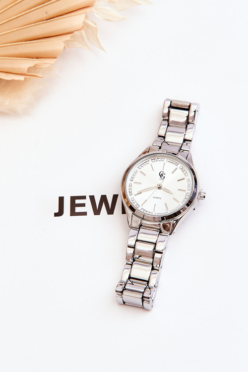 Жіночий водонепроникний годинник GG Luxe Silver