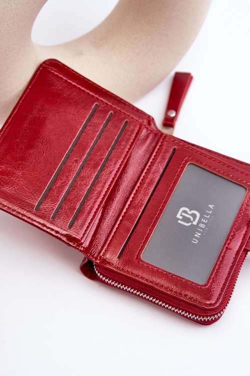 Гаманець жіночий лакований з еко шкіри Червона Zalirna