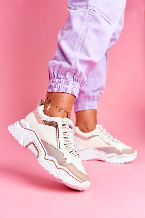 Спортивне жіноче взуття білі бежеві Rollen