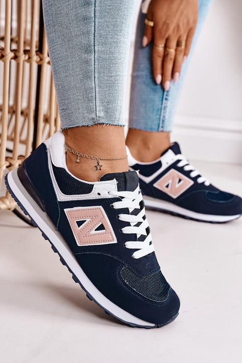 Жіноче спортивне взуття Кросівки синьо-рожеві Last Minute