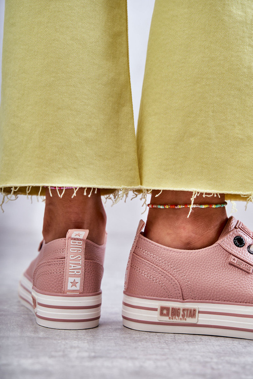 Низькі жіночі кросівки Big Star KK274016 Рожеві