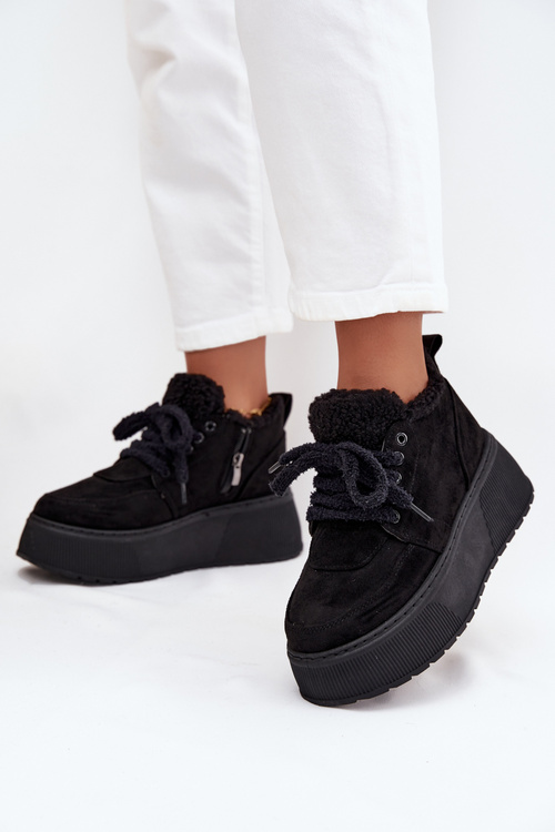 Жіночі сніговики на платформі з підкладкою з овечої шерсті Тип овець Чорний Luma