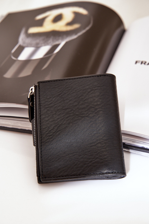 Жіночий Еко Шкіряний Гаманець Чорний Jezorea