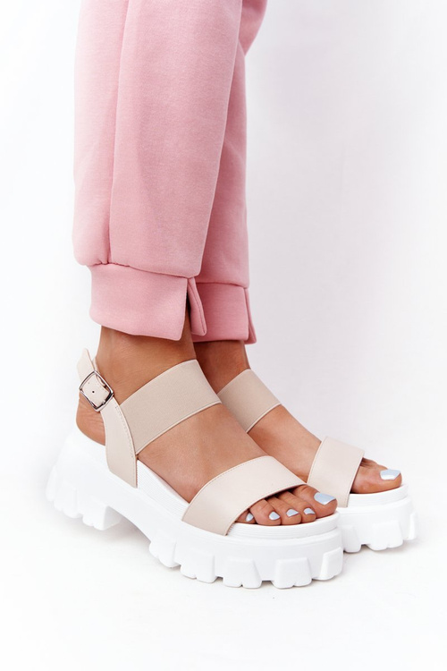 Босоніжки на платформі бежеві Vagabond