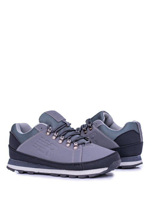 Однотонні чоловічі сірі трекінгові черевики Newlans