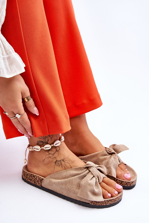 Тапочки На Корковій Підошві Темно-бежеві Венді