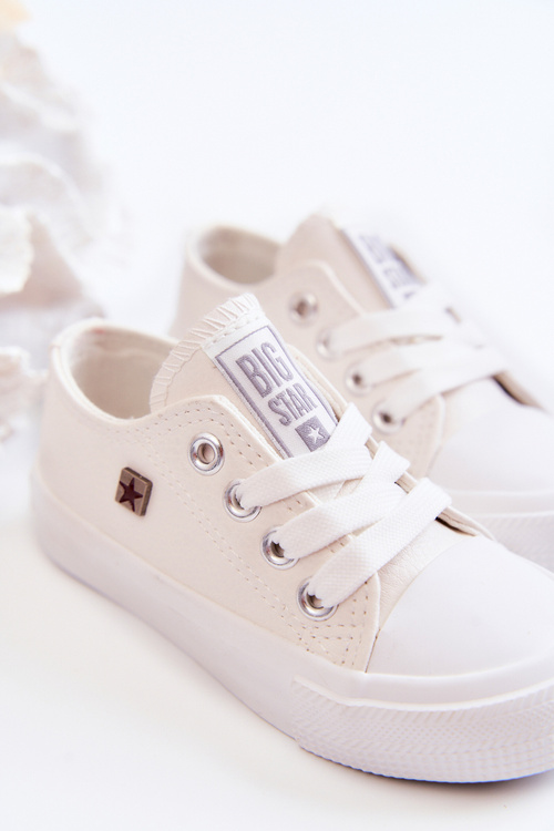Дитячі шкіряні кросівки BIG STAR JJ374310 Білі