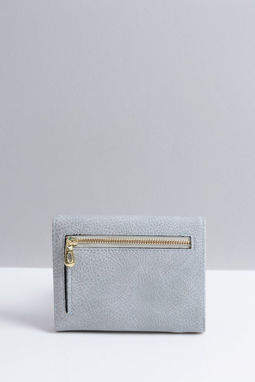 Маленький жіночий сірий гаманець