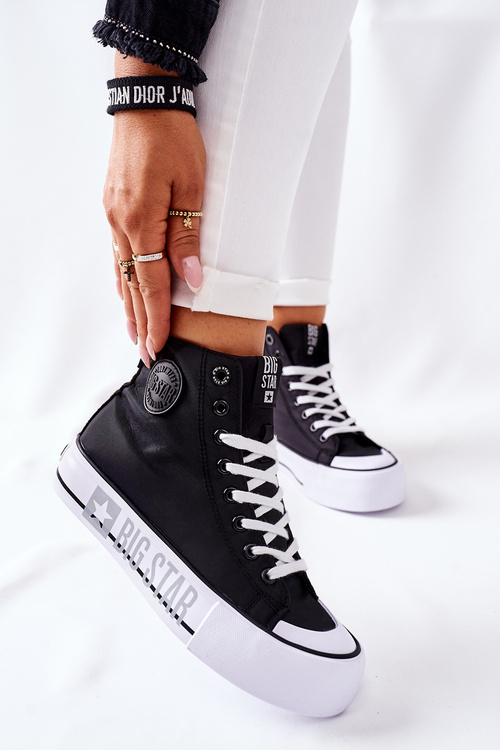 Високі кросівки на платформі Big Star II274012 Чорні