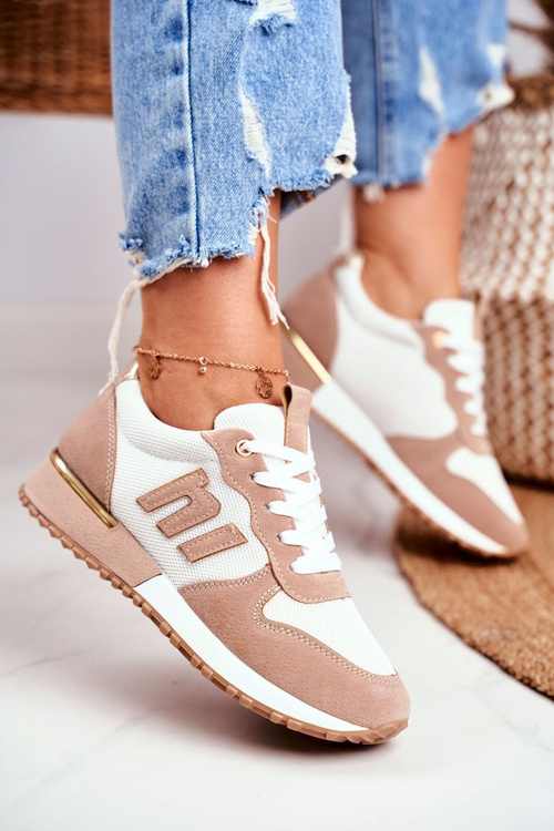 Жіноче спортивне взуття Бежеві кросівки Maddie