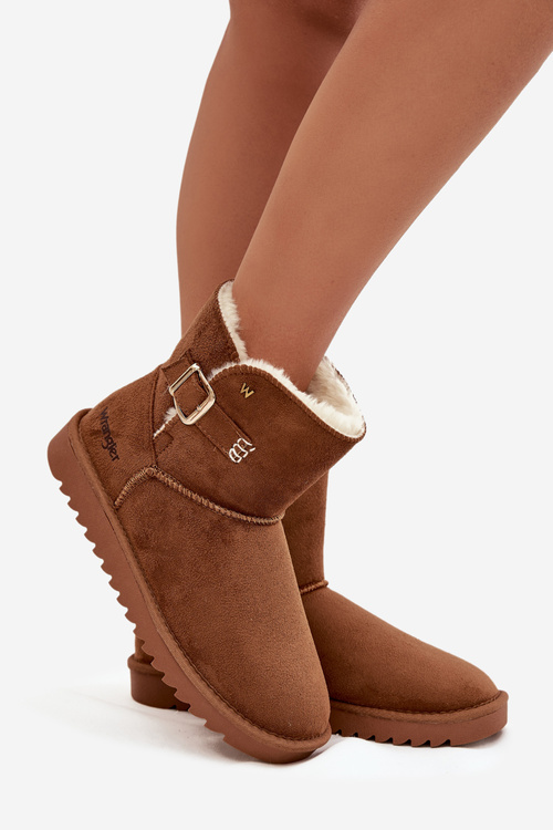 Жіночі зимові черевики з пряжкою Wrangler 20253091.37B Camel