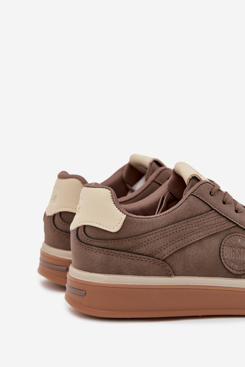 Чоловічі Низькі Кросівки Big Star SS174020 HI-POLY SYSTEM Темно-бежеві