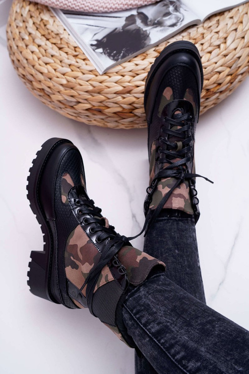 Чоботи жіночі високі чорні Moro Trappers Nemtere