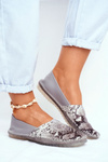 Жіночі балетки Maciejka Leather Grey 01930-66/00-0