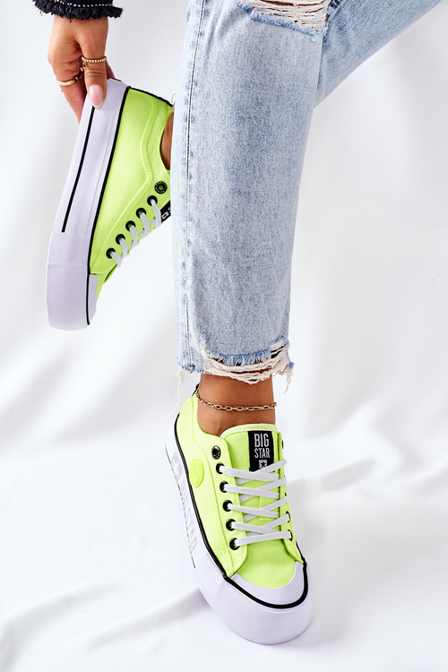 Кросівки на платформі BIG STAR II274022 Neon Yellow