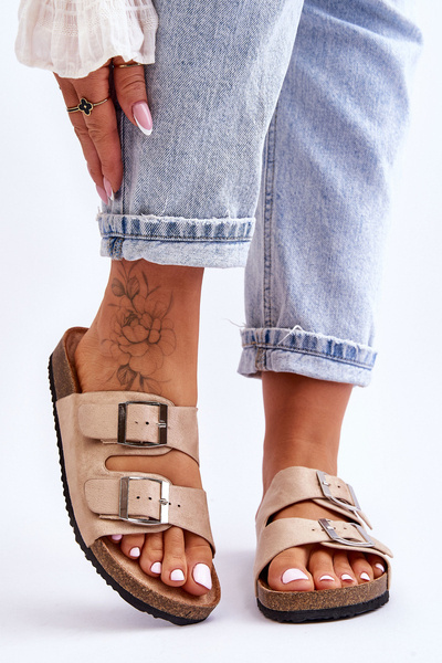 Жіночі сліпони бежеві Destino