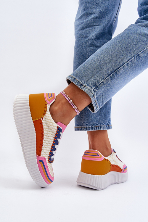 Жіночі кросівки на платформі різнокольорові Redala