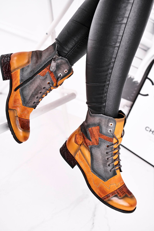 Чоботи жіночі Maciejka Warm Leather Yellow 04625-07